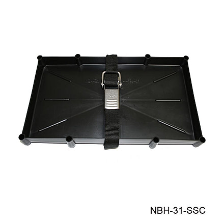 T-H Marine T H Marine Battery Holder Tray w/ Stainless Steel Buckle 31 Series, NBH-31-SSC-DP