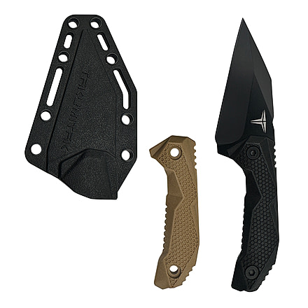 Takumitak Sparky Fixed Blade Knife, 2.9in, 3Cr13 Blade, Wharncliffe, FRN, Black, TKF3S09