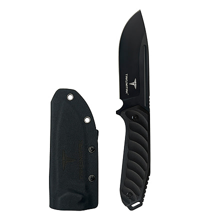 Takumitak Takumi Fixed Blade Knife, 4.5in, D2, Drop Point, G10 Handle, Black, TKF208BK