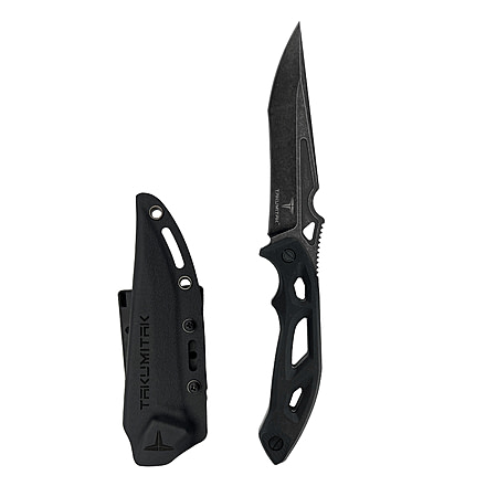 Takumitak Unhinged Fixed Blade Knife, 5in, D2, Drop Point Recurve, G10 Handle, Black Stonewash, TKF209SW
