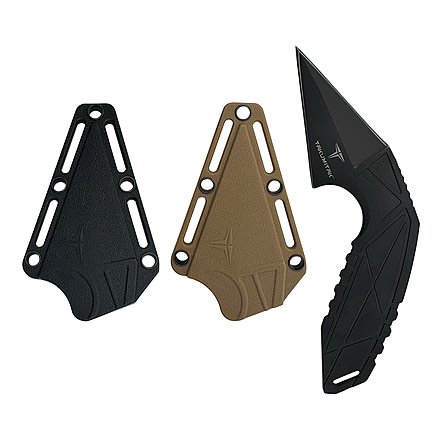 Takumitak Void Fixed Blade Knife, 2.5 in Blade , 3cr13, Black, TKF3S07