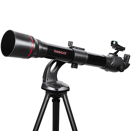 Tasco Spacestation 70x800mm Refractor AZ Red Dot Finderscope, Black, 49070800