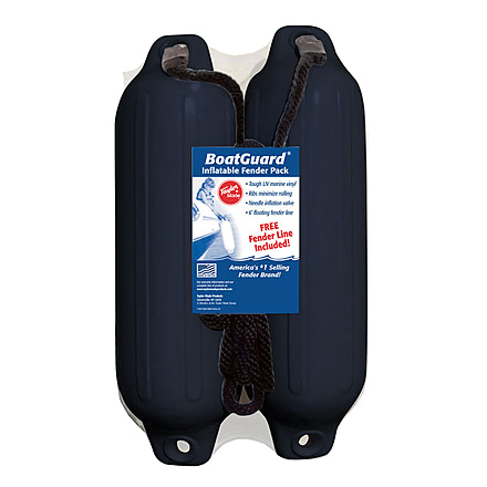 Taylor Made Fender Kit With Rope - 5in x 18in, Black, 5in x 18in, 31015B2P