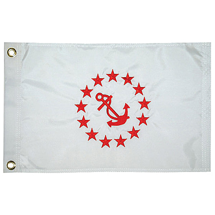 Taylor Made Nylon Officer Flag 12in x 18in Rear Commodore, 93078
