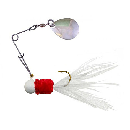 Team Crappie Spin Caller w/1 Spare Body, White/Red, 1/16oz, SPD2-765
