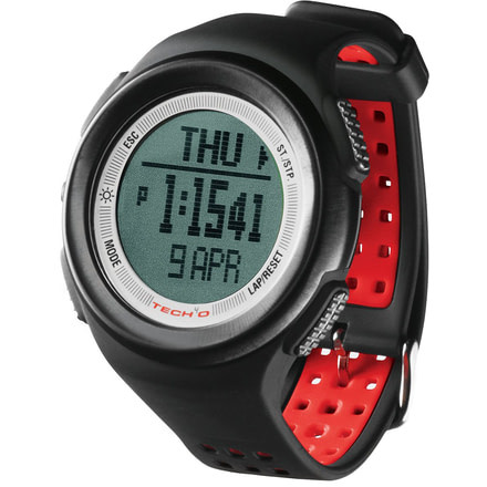 Tech4o Traileader 1 Watch, Black-Red Band teo0003