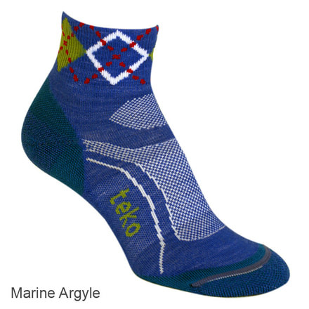 Teko Merino MiniCrew Ws - Marine Argyle L
