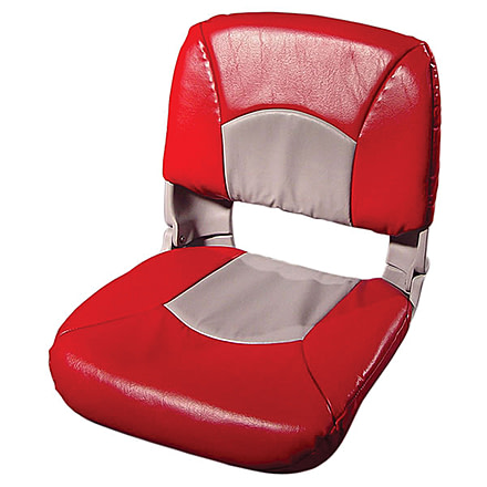 Tempress All-Weather High-Back Boat Seat /Gray, Red, 45611