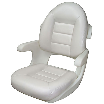 Tempress Elite Helm High-Back Boat Seat, White, 57010
