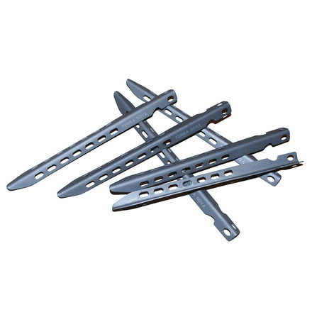 Terra Nova Titanium V Pegs - 10 g, Gray, 50PEGT10