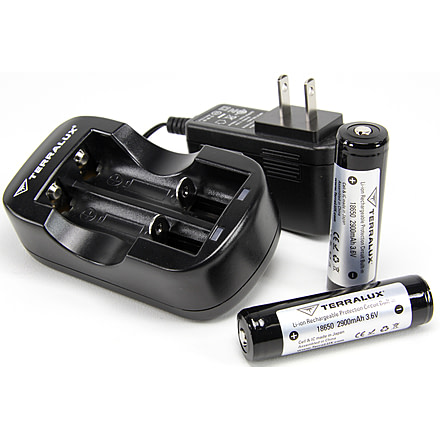 Lightstar Battery and Charger Kit, Black TLC-18650-KIT