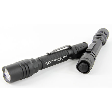 Lightstar Pro 220 Lumen, 2xAA Aluminum Single Mode LED Flashlight, Black TLF-PRO-2-BLK