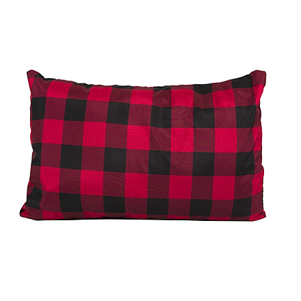 TETON Sports Camping Pillow & Pillowcase, Black/Red, Small, 1019