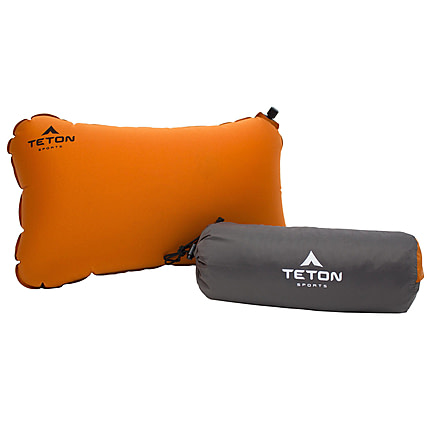 TETON Sports ComfortLite Self-Inflating Pillow, Orange, Regular, 1039