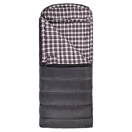 TETON Sports Fahrenheit XXL 0 F Sleeping Bag, Left Zipper, Grey/Red, 2XL, 1060L
