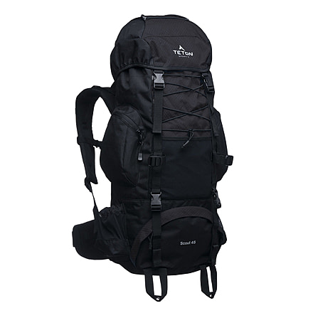 TETON Sports Scout 45L Backpack, Black, 2103SCBK