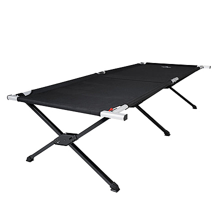 TETON Sports Universal XL Camp Cot with Pivot Arm, Black, Extra Large, 1082A