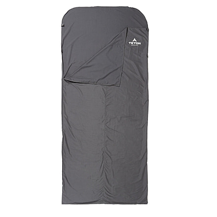 TETON Sports XL Sleeping Bag Liner in Cotton, Grey, Extra Large, 179C