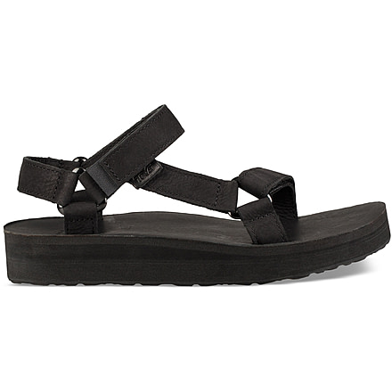 Teva Midforuniversal Leather Shoes - Women's, Black, 6, 1102435-BLK-06
