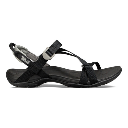 Teva Sirra Womens Sandals, Black, 5 US, 1019240-BLK-5