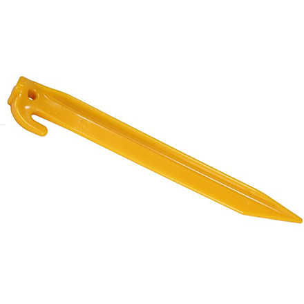 Texsport Plastic Tent Stake, 12in, Each, Yellow, 14982PDQ