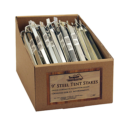 Texsport 9in Steel Stake 100 Pdq, 14184PDQ