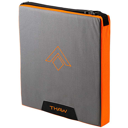 THAW Rechargeable Heated Seat Pad, Grey/Orange, THA-BOD-0015