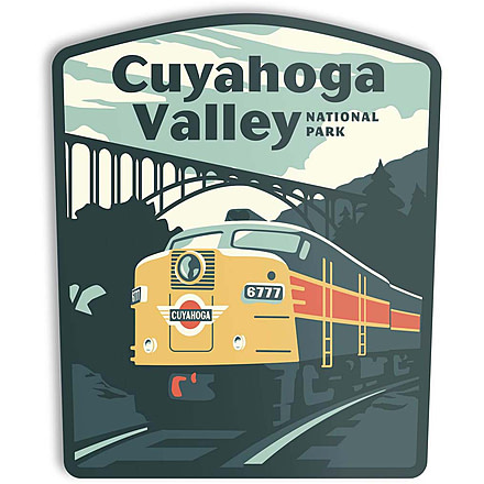 The Landmark Project Cuyahoga Valley National Park Stickers, cuyahoga-valley-sticker