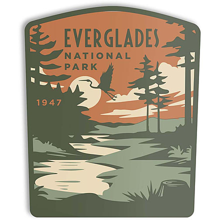 The Landmark Project Everglades National Park Stickers, evergladesnatparksticker