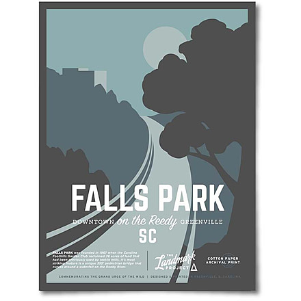 The Landmark Project Falls Park Posters, falls-park-post