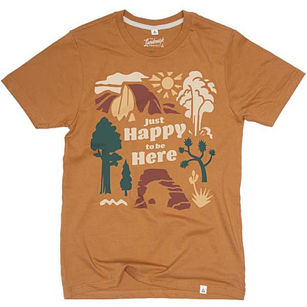 The Landmark Project Just Happy to Be Here Tee, Short Sleeve, justhappytobhereunisstee