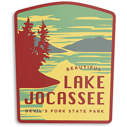 The Landmark Project Lake Jocassee Stickers, lake-jocassee-sticker