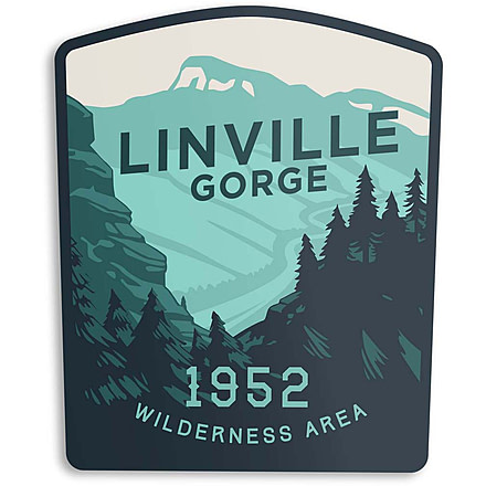 The Landmark Project Linville Gorge Stickers, linville-gorge-sticker