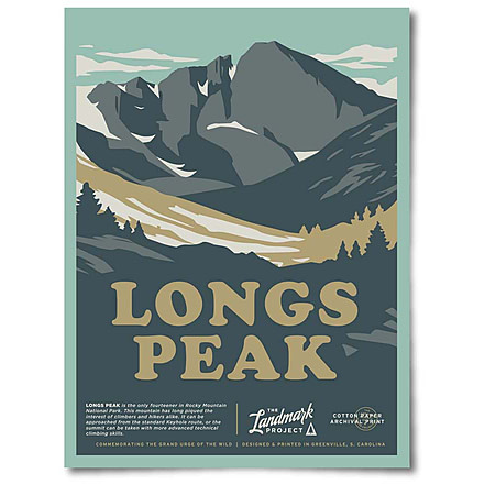 The Landmark Project Longs Peak Posters, longs-peak-poster