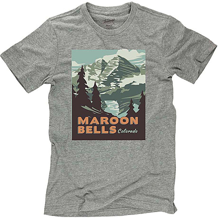 The Landmark Project Maroon Bells Tee, Short Sleeve, maroon-bells