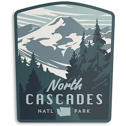 The Landmark Project North Cascades National Park Stickers, north-cascades-sticker
