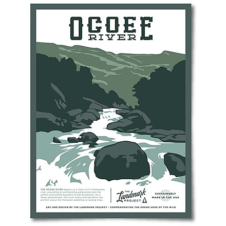 The Landmark Project Ocoee River Posters, ocoee-riv-poster