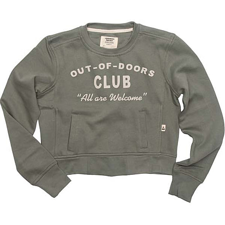 The Landmark Project Out-of-Doors Club Forestry Crop Sweatshirt - Womens, copy-of-forestry-unx-hd
