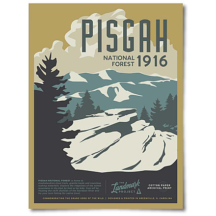 The Landmark Project Pisgah National Forest Posters, pisgah-national-frst-post