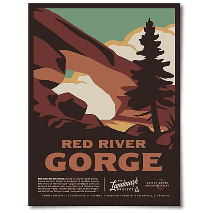 The Landmark Project Red River Gorge Posters, red-riv-gorge-poster