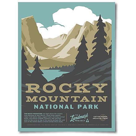 The Landmark Project Rocky Mountain National Park Posters, rocky-mountains-poster