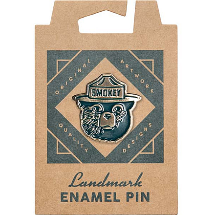 The Landmark Project Smokey Bear Enamel Pins, smokey-bear-pin