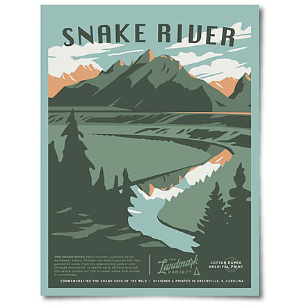 The Landmark Project Snake River Posters, snake-riv-poster