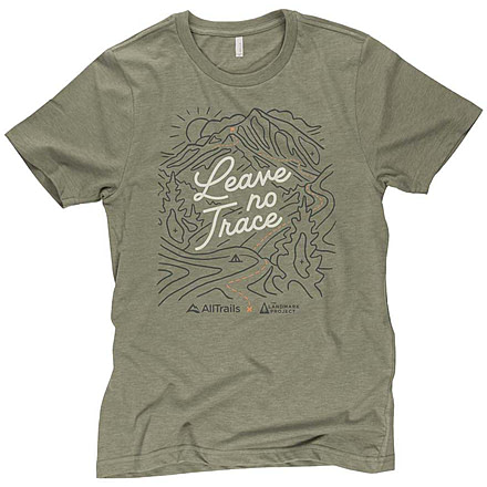 The Landmark Project x AllTrails - Leave No Trace Tee, Short Sleeve, alltrailsxtlpleaventtee