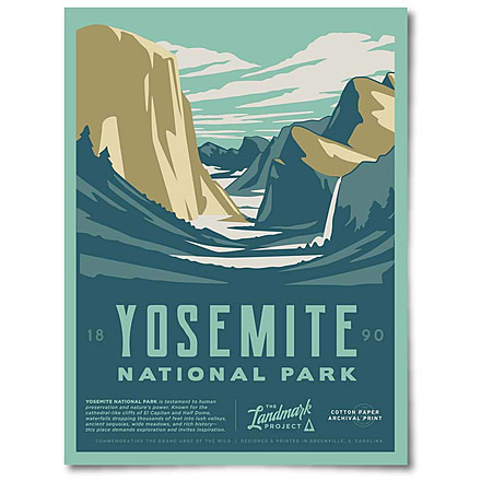The Landmark Project Yosemite National Park Posters, yosemite-nat-park-post