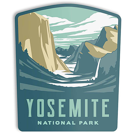 The Landmark Project Yosemite National Park Stickers, yosemite-nat-park-sticker
