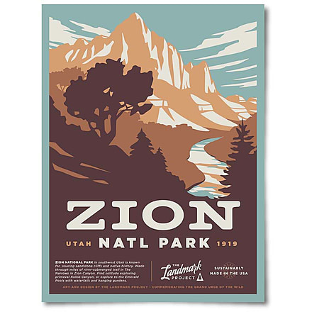 The Landmark Project Zion National Park Posters, zion-nat-park-post