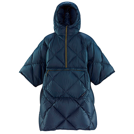 Therm-a-Rest Honcho Poncho Down Poncho, OuterSpace Blue, 11605