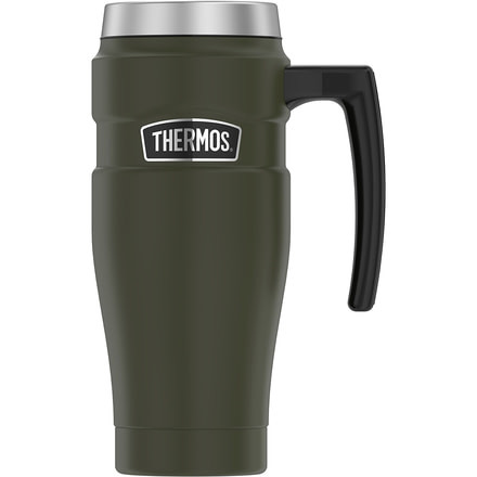 Thermos 16oz Stainless Steel Travel Mug - Matte Army Green - 7 Hours Hot/18 Hours Cold 78930