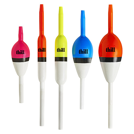 Thill Float Assortment Slip- 5 Pack,Bubble Gum, Assorted flourescent colors, MC-SLIP